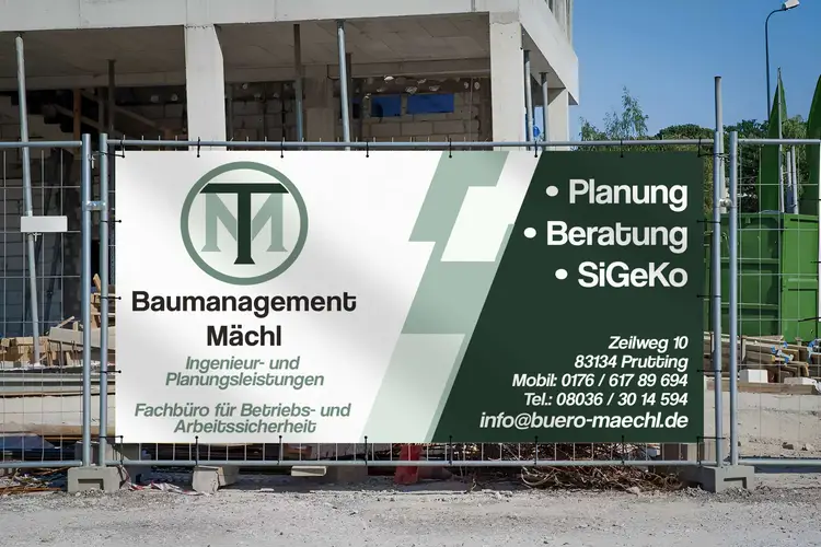 Baumanagement Mächl Bauzaunbanner